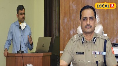 নতুন কমিশনার প্রণব কুমার (বামদিকে) ও বিদায়ী কমিশনার সুনীল কুমার চৌধুরি (ডানদিকে)