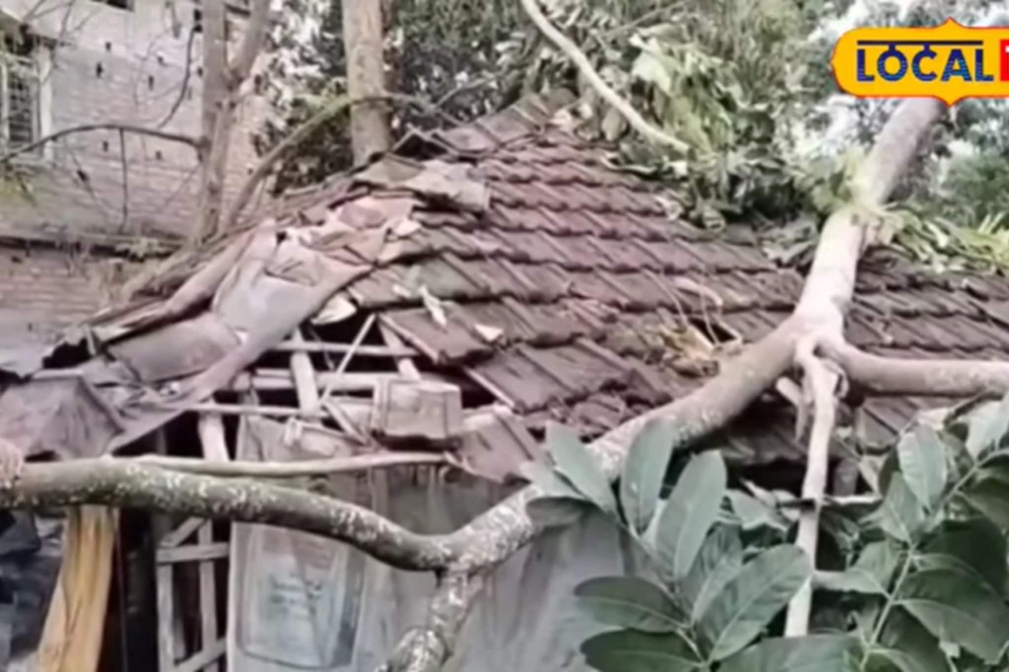 বছরের প্রথম কালবৈশাখীর তাণ্ডবে লন্ডভন্ড সুন্দরবন এলাকা 