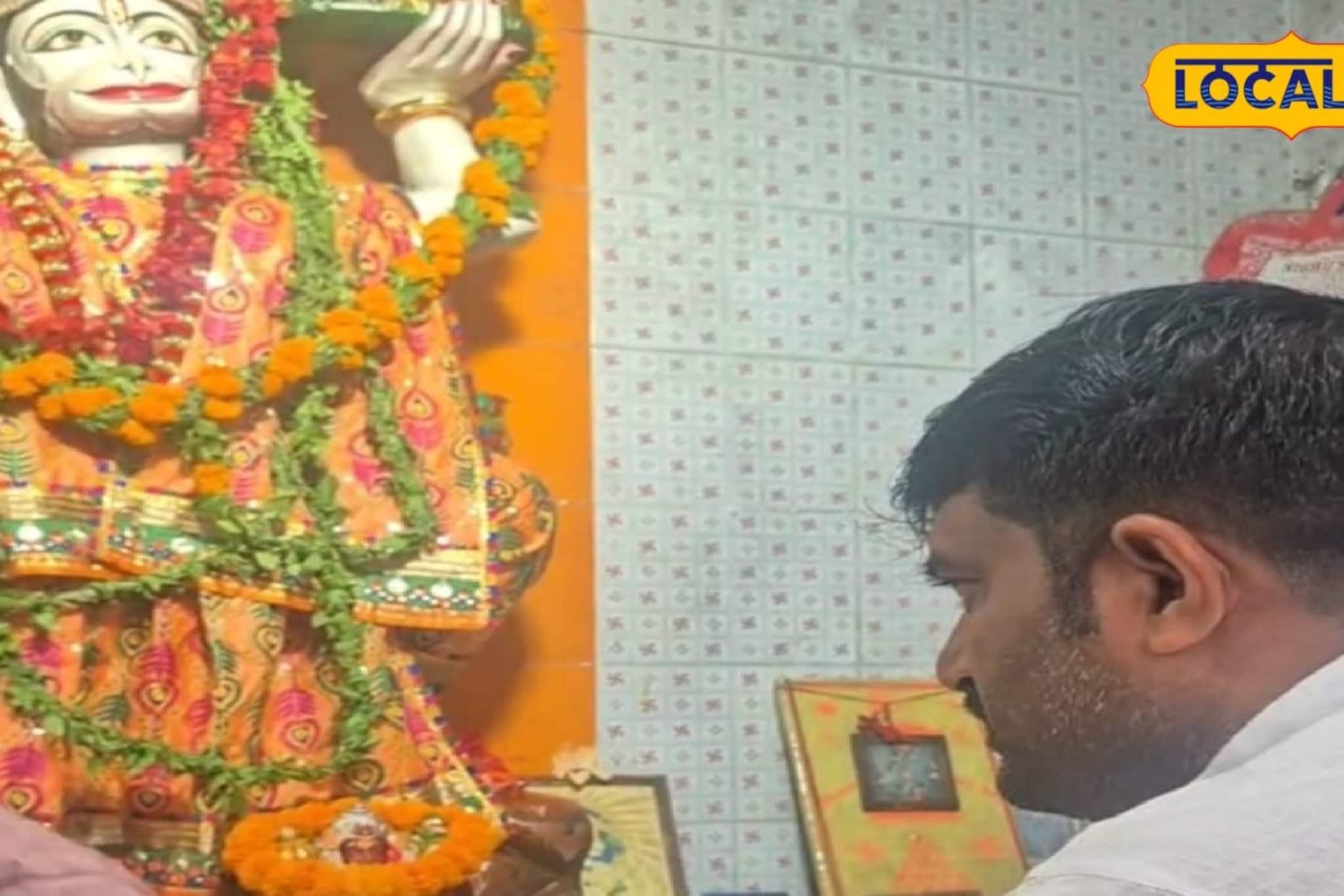 প্রচারে বেরিয়ে হনুমান মন্দিরে পুজো দিলেন দুর্গাপুর পূর্বের বিজেপি প্রার্থী, গেলেন রাম মন্দিরেও