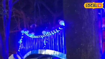 আলোয় সেজেছে দুর্গাপুরের শিশুসাথী পার্ক