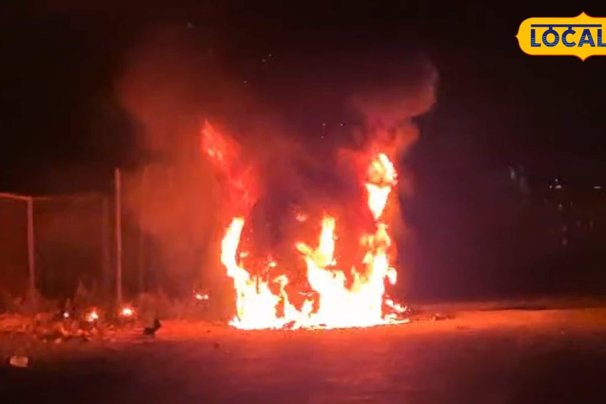 মাঝরাস্তায় গাড়িতে দাউদাউ করে আগুন, পুলিশের চোখের সামনে সব শেষ! বরাতজোরে ফিরলেন চালক