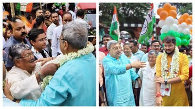 চুঁচুড়ায় দেবাংশুর প্রচারে অসিত মজুমদার ও কল্যাণ বন্দ্যোপাধ্যায়৷ 