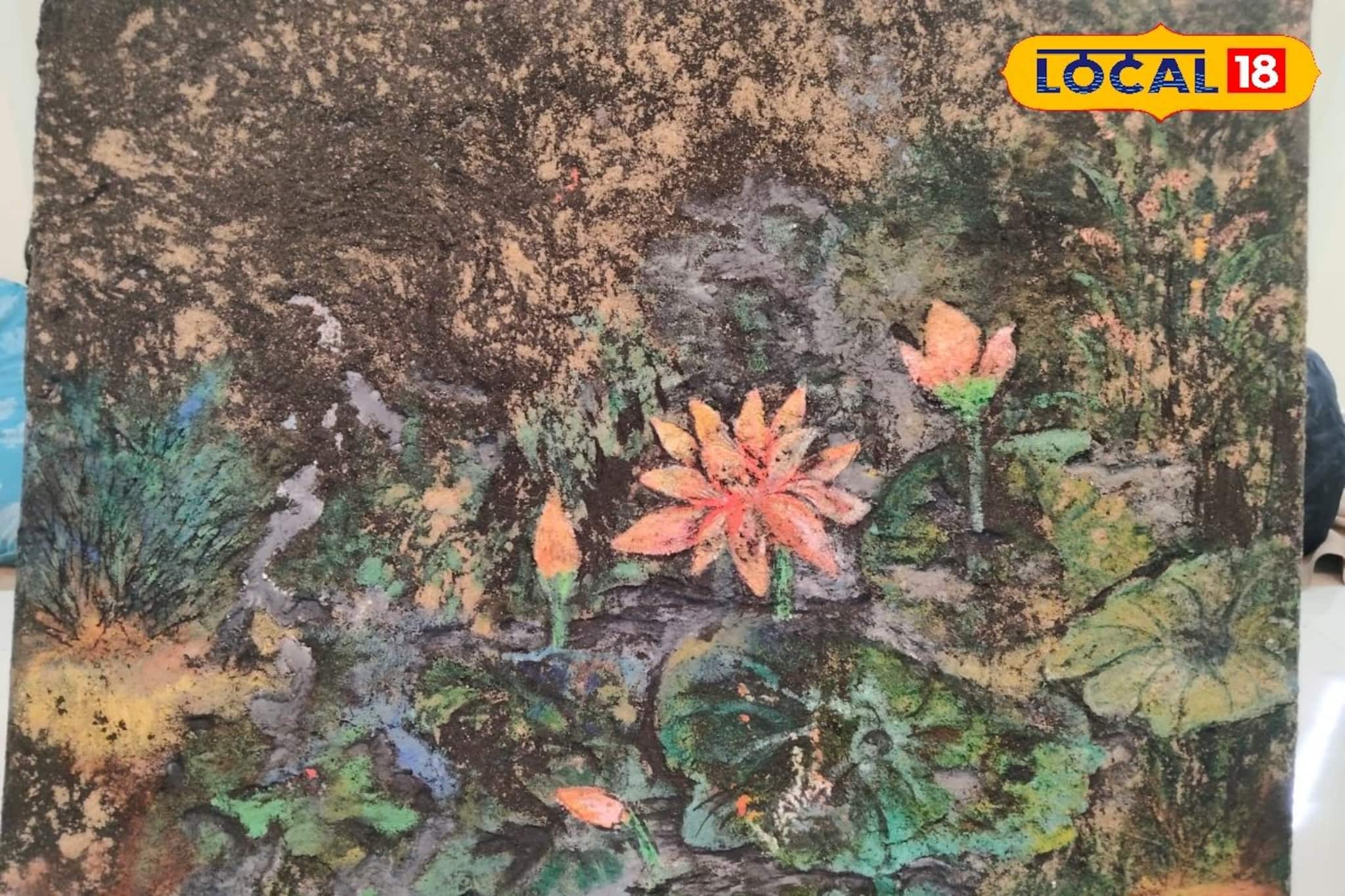 ​ছাই-বালি-তুষের ক্যানভাসে প্রকৃতি রক্ষার ডাক, ধ্বংসের মাঝেও সৃষ্টির জয়গান