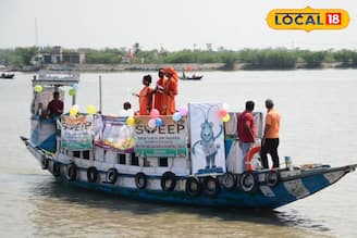 বাগদা থিমে ভোট সচেতনতা, নদীপথে অভিনব উদ্যোগ উত্তর ২৪ পরগনায়