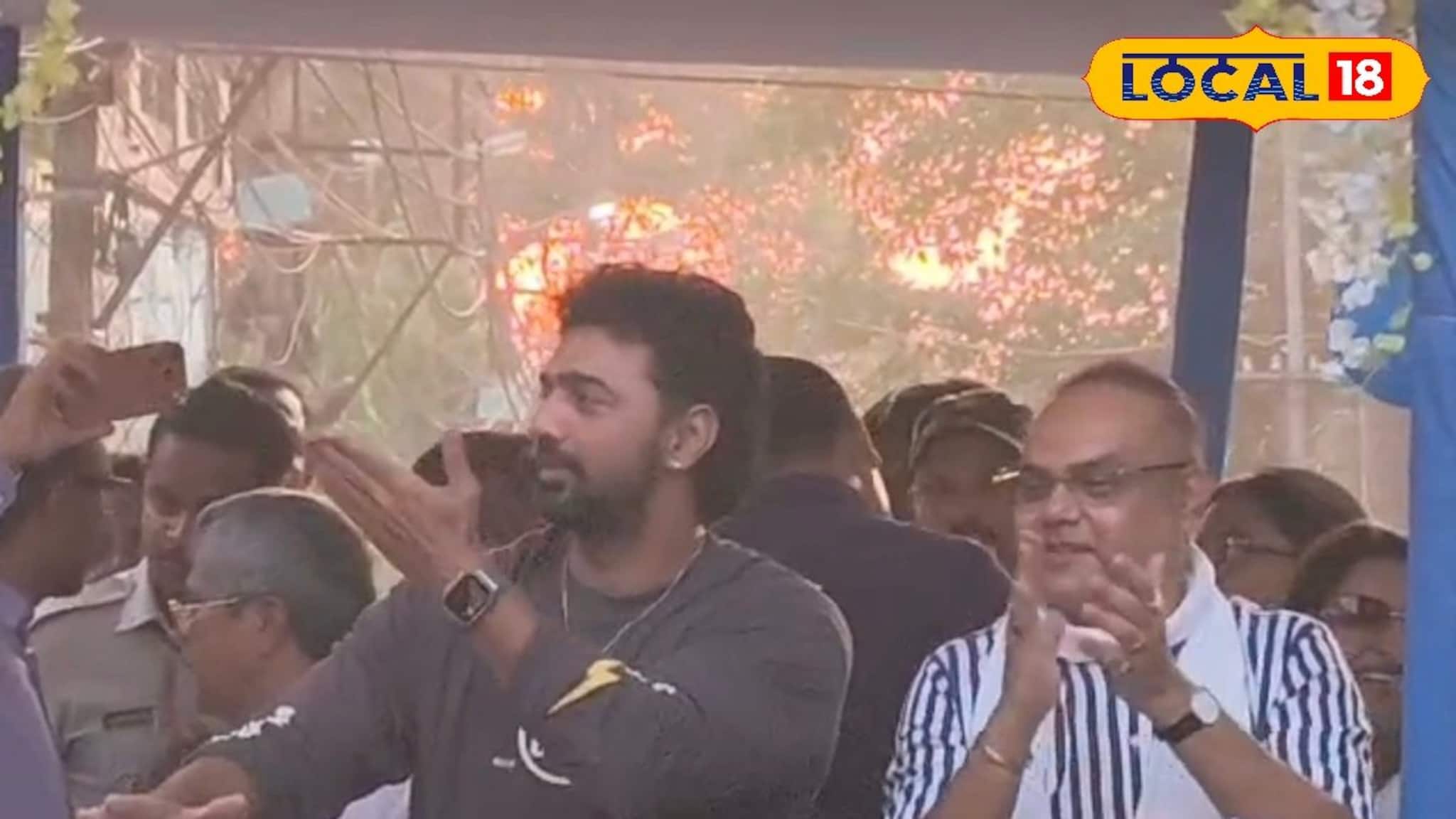 Dev In Murshidabad: তৃণমূল প্রার্থী নাড়ুগোপাল মুখোপাধ্যায়ের হয়ে প্রচারে দেব, সুপারস্টারকে দেখতে জনপ্লাবন, রইল ফটো