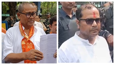 ময়নাগুড়ি কেন্দ্রে বিজেপি প্রার্থী হিসেবে মনোনয়ন জমা দিলেন ডালিম রায় এবং বর্তমান বিধায়ক কৌশিক রায়৷ 