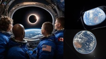 অতল মহাকাশে বিরল পূর্ণগ্রাস সূর্যগ্রহণ! চন্দ্রাভিযানে অনন্ত সময় ধরে দেখলেন আর্টেমিস-২ অভিযানের মহাকাশচারীরা অতল মহাকাশে বিরল পূর্ণগ্রাস সূর্যগ্রহণ! চন্দ্রাভিযানে অনন্ত সময় ধরে দেখলেন আর্টেমিস-২ অভিযানের মহাকাশচারীরা