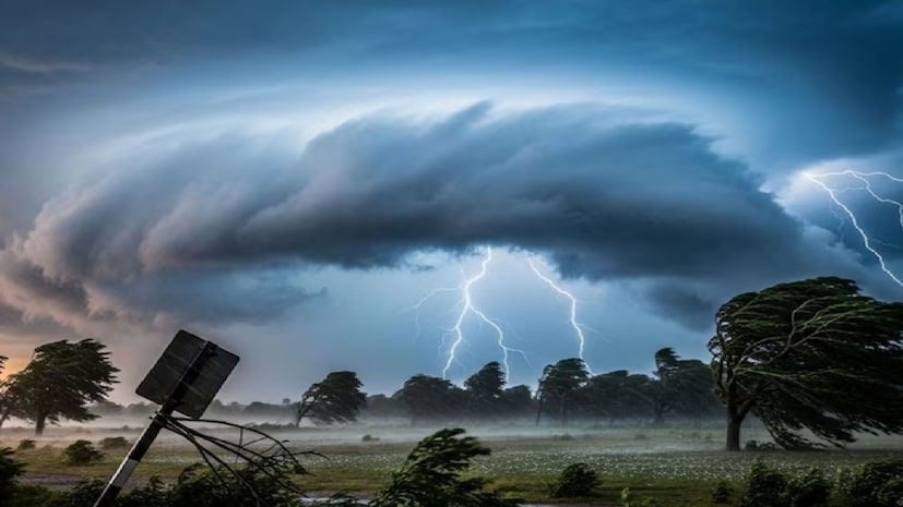 সারাদেশে আবহাওয়া পুরোপুরি বদলে গেছে। আকাশ মেঘাচ্ছন্ন, দমকা হাওয়া বইছে এবং অনেক এলাকায় হঠাৎ মুষলধারে বৃষ্টি হচ্ছে। কিছু এলাকায় শিলাবৃষ্টি হচ্ছে এবং অন্যত্র বজ্রপাতের আশঙ্কা রয়েছে। ঘণ্টায় ৮০ কিলোমিটার পর্যন্ত বেগে দমকা হাওয়া পরিস্থিতিকে আরও জটিল করে তুলেছে। পশ্চিমবঙ্গ ও সিকিমের মতো এলাকায় ভারী বৃষ্টি এবং মেঘভাঙা বৃষ্টির আশঙ্কা করা হচ্ছে। Photo- Representative (Meta) সারাদেশে আবহাওয়া পুরোপুরি বদলে গেছে। আকাশ মেঘাচ্ছন্ন, দমকা হাওয়া বইছে এবং অনেক এলাকায় হঠাৎ মুষলধারে বৃষ্টি হচ্ছে। কিছু এলাকায় শিলাবৃষ্টি হচ্ছে এবং অন্যত্র বজ্রপাতের আশঙ্কা রয়েছে। ঘণ্টায় ৮০ কিলোমিটার পর্যন্ত বেগে দমকা হাওয়া পরিস্থিতিকে আরও জটিল করে তুলেছে। পশ্চিমবঙ্গ ও সিকিমের মতো এলাকায় ভারী বৃষ্টি এবং মেঘভাঙা বৃষ্টির আশঙ্কা করা হচ্ছে। Photo- Representative (Meta)
