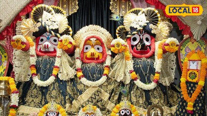 দুর্গাপুরের ইসকন মন্দিরে জগন্নাথ দেবের মূর্তি