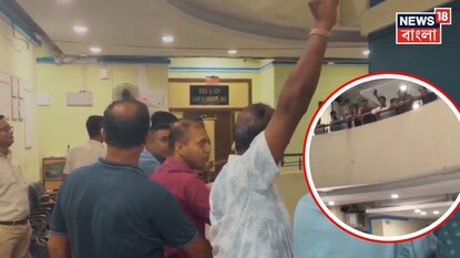 নবান্নে গেরুয়া আবির খেলা