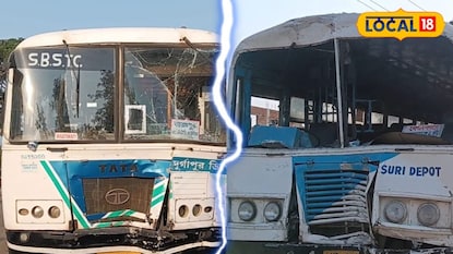বক্রেশ্বর ব্রিজের কজওয়েতে দু'টি সরকারি বাসের মুখোমুখি সংঘর্ষ বক্রেশ্বর ব্রিজের কজওয়েতে দু'টি সরকারি বাসের মুখোমুখি সংঘর্ষ