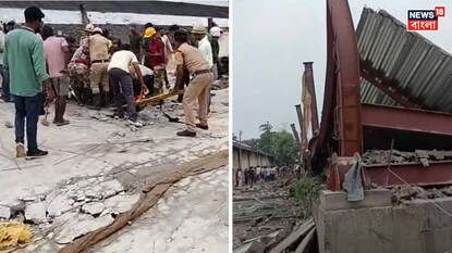 নির্মীয়মাণ গুদামের ছাদ ভেঙে বিরাট বিপর্যয়