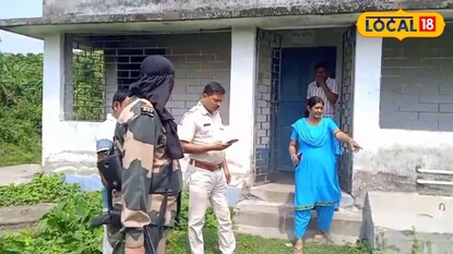 করিমপুরের পাটাবোকা হরিতলা ১৯৯ নম্বর আইসিডিএস কেন্দ্রে চুরির ঘটনার পর তদন্তে পুলিশ