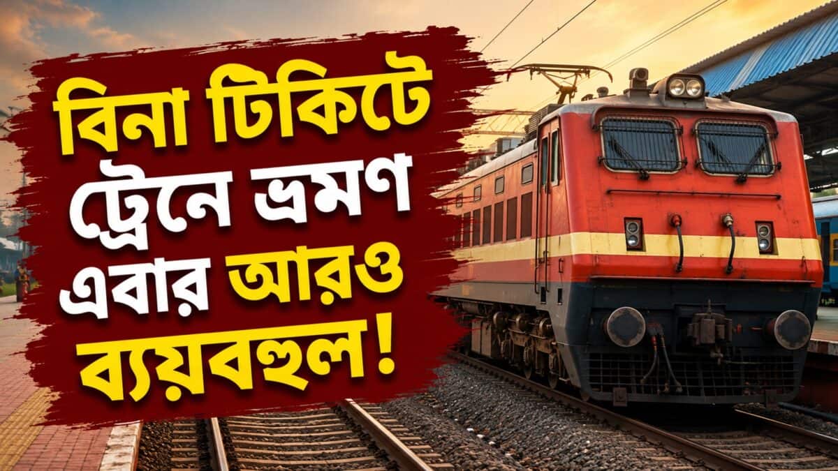 রেলের জরিমানা নিয়ম: এখন বিনা টিকিটে যাত্রা করলে দ্বিগুণ জরিমানা, বদলেছে রেলের এই নিয়ম
