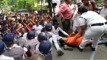 কালীঘাট তৃণমূলের মিছিল ঘিরে ধুন্ধুমার, হাতাহাতি...