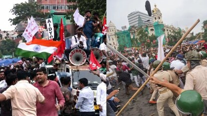 কলকাতার মিছিলে বিশৃঙ্খলা কলকাতার মিছিলে বিশৃঙ্খলা