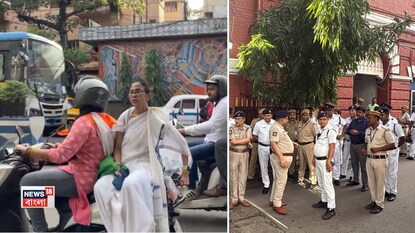স্কুটিতে সওয়ার মমতা, প্রস্তুতি লালবাজারে৷ স্কুটিতে সওয়ার মমতা, প্রস্তুতি লালবাজারে৷