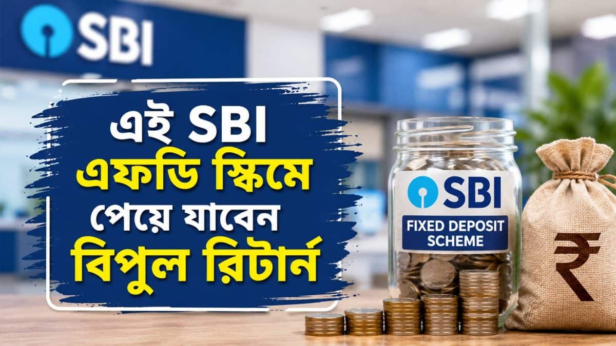 High Return Fixed Deposit Scheme: SBI-তে ২,০০,০০০ টাকা রেখে পেয়ে যেতে পারেন ১,০৫,৯৮৫ নিশ্চিত সুদ !