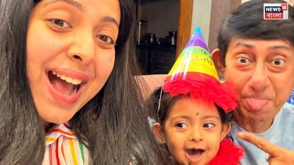 ভাইকে নিয়ে খুব মজায় শ্রীময়ী-কাঞ্চনের মেয়ে