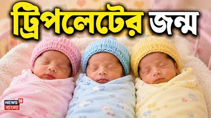 একসঙ্গে তিন সন্তানের জন্ম। ছবিঃ এআই। একসঙ্গে তিন সন্তানের জন্ম। ছবিঃ এআই।