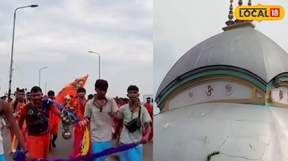 তারকেশ্বরে শিবের মাথায় জল ঢালতে ভক্তদের ঢল