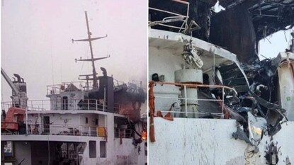 বাব আল-মান্দেব প্রণালীতে জাহাজে হুথিদের হামলা ! (Image: X)