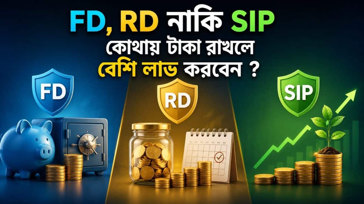 মাসে ৬ হাজার টাকা বিনিয়োগে FD, RD নাকি SIP কোনটি লাভজনক?