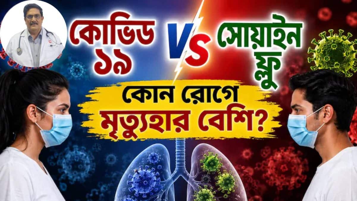 Covid 19 vs Swine Flu: কোভিড ১৯ না সোয়াইন ফ্লু-কোনটা বেশি ছোঁয়াচে ও ভয়ঙ্কর? কোন রোগে মৃত্যুহার বেশি? উপসর্গে কতটা মিল বা অমিল? কী বলছেন চিকিৎসক, জানুন