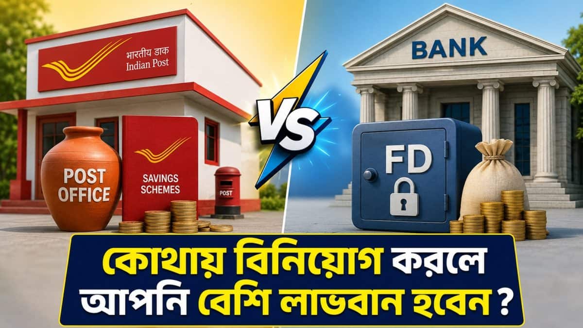 পোস্ট অফিস না ব্যাঙ্ক এফডি: কোথায় বেশি লাভ?