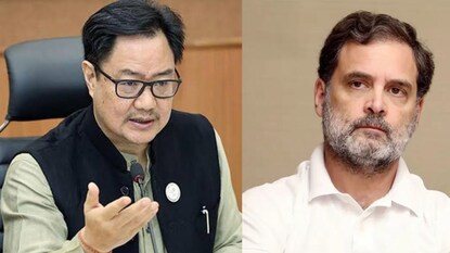 রাহুল গান্ধীর সঙ্গে আলোচনা কিরেন রিজিজুর রাহুল গান্ধীর সঙ্গে আলোচনা কিরেন রিজিজুর