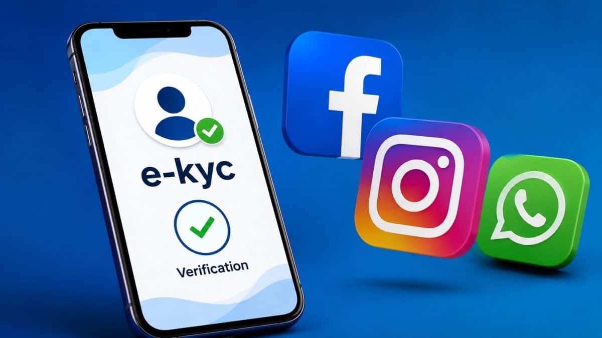 Social Media e-KYC: সোশ্যাল মিডিয়ায় বড় বদল! Facebook-Instagram অ্যাকাউন্টে e-KYC কি বাধ্যতামূলক হবে? নাগপুরের ঘটনার পর জোরাল দাবি Social Media e-KYC: সোশ্যাল মিডিয়ায় বড় বদল! Facebook-Instagram অ্যাকাউন্টে e-KYC কি বাধ্যতামূলক হবে? নাগপুরের ঘটনার পর জোরাল দাবি