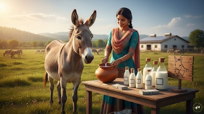Donkey Milk Sells for Rs 5000-7000 per Liter, Generating Lakhs Monthly!