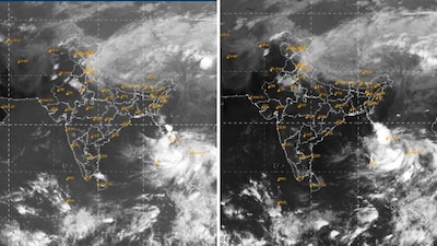 নয়াদিল্লি: আবহাওয়া ইদানিং হঠাৎ- হঠাৎ পরিবর্তনের মধ্য দিয়ে যাচ্ছে৷ মৌসম বিভাগের সাম্প্রতিক ওয়েদার অ্যালার্ট অনুসারে বর্তমানে দেশের তিনটি ভিন্ন অঞ্চলে একই সঙ্গে আবহাওয়ায় অস্থিরতা দেখা দিচ্ছে। আইএমডি লেটেস্ট ওয়েদার অ্যালার্ট ও উপগ্রহ চিত্র থেকে স্পষ্ট ইঙ্গিত পাওয়া যাচ্ছে যে, উত্তর ভারত থেকে শুরু করে উত্তর-পূর্বাঞ্চল পর্যন্ত বিস্তৃত এই পরিস্থিতি সম্পূর্ণ নিয়ন্ত্রণের বাইরে চলে যেতে পারে। একদিকে উত্তরপ্রদেশের মধ্যাঞ্চলের ওপর একটি শক্তিশালী ‘সুস্পষ্ট নিম্নচাপ’ (well-marked low-pressure) ঘনীভূত হচ্ছে; অন্যদিকে, বঙ্গোপসাগর হয়ে মায়ানমারের উপকূল থেকে সরাসরি ভারতের সীমান্তের দিকে ধেয়ে আসার অপেক্ষায় রয়েছে একটি নতুন ঘূর্ণিঝড়। এরই মধ্যে, উত্তর ভারতের ওপর সক্রিয় একটি ‘পশ্চিমা ঝঞ্ঝা’ (Western Disturbance) এই আসন্ন পরিস্থিতির ক্ষেত্রে অনুঘটক হিসেবে কাজ করছে। Photo Courtesy- IMD/ Sattellite Image 