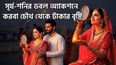 কার্তিক মাসের চতুর্থ তিথিতে প্রতি বছর করবা চৌথ ব্রতপালন করা হয়। মূলত বিবাহিত নারীরা তাঁদের স্বামীদের দীর্ঘায়ু কামনায় এই ব্রত পালন করেন। সূর্যোদয়ের সাথে সাথে এই ব্রত শুরু হয় এবং চাঁদকে 'অর্ঘ্য' (জল নিবেদনের একটি আচার) প্রদানের মাধ্যমে তা সমাপ্ত হয়। এই দিনে ভগবান গণেশ ও চৌথ মাতার পুজো করা হয়। আসুন জেনে নিই, এ বছর কখন করবা চৌথ পালিত হবে এবং এই উৎসবের সঠিক তারিখ, তাৎপর্য ও আচার-অনুষ্ঠান সম্পর্কে বিস্তারিত তথ্য। ছবি সৌজন্যে এআই ৷