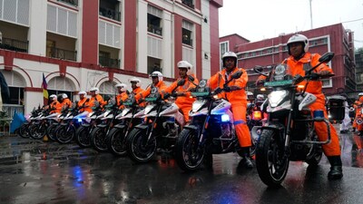 কলকাতা পুলিশের নতুন সঙ্গী ১৮৩ ই-বাইক, এক চার্জে ছুটবে ২১১ কিমি