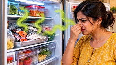 ফ্রিজ থেকে মাছের আঁশটে গন্ধ বেরচ্ছে? কোন কৌশলে দুর্গন্ধ দূর হবে?