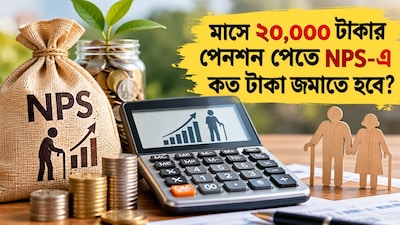মাসে ₹২০,০০০ পেনশনের জন্য কত টাকার NPS ফান্ড দরকার?