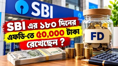 ১৮০ দিনের এফডি-তে ৫০,০০০ টাকা রাখলে ম্যাচিউরিটিতে কত পাবেন?