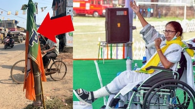 চর্চায় ২০২১ সালের বিধানসভা নির্বাচনের সময় মমতা বন্দ্যোপাধ্যায়ের পা ভাঙার ঘটনা