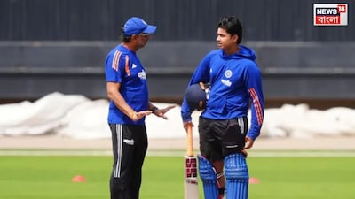নয়াদিল্লি: কোনওভাবেই দেশের মাটিতে বৈভব সূর্যবংশীর ভারতীয় জার্সিতে অভিষেক আর হচ্ছে না৷ ভারত বনাম আফগানিস্তান সিরিজে অপেক্ষার পর এবার ওয়েস্ট ইন্ডিজের বিরুদ্ধেও বস বেবির খেলা হচ্ছে না৷ কার জন্যে এটা হচ্ছে নাকি ম্যানেজমেন্টের সিদ্ধান্ত এখনই তাঁকে দেশের মাটিতে মাঠে নামানো হবে না৷ ভারতীয় ক্রিকেট দলের বিধ্বংসী ব্যাটার বৈভব সূর্যবংশী ঘরের মাঠে অভিষেকের সুযোগ আবারও হাতছাড়া করলেন।