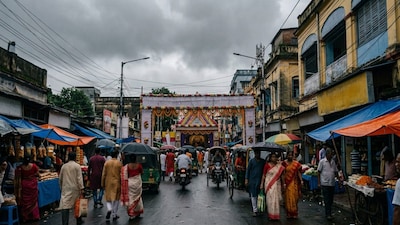 দশমী পর্যন্ত উত্তর ও দক্ষিণবঙ্গের আবহাওয়া কেমন থাকবে? (Representative/ AI Image)