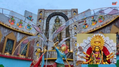 হলদিয়ার মণ্ডপে গুজরাতের স্থাপত্যশৈলী