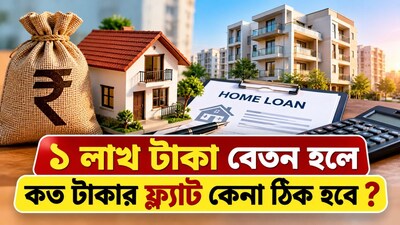 মাসে ১ লাখ টাকা বেতন হলে কত টাকার ফ্ল্যাট কেনা ঠিক?