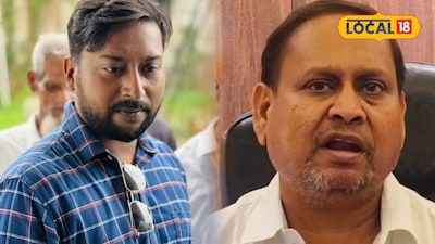 হুমায়ুন কবীর এবং তাঁর ছেলে গোলাম নবি আজাদ৷