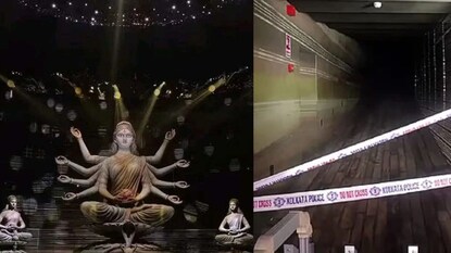সপ্তমীর বিপর্যয়ের পর থেকে চোরবাগানের পুজো মণ্ডপ পুরোপুরি সিল করে রাখা হয়েছে