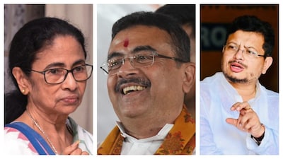 উপনির্বাচনে ছন্নছাড়া বিরোধীরা, হাসি চওড়া হল শুভেন্দুর৷ ছবি- পিটিআই