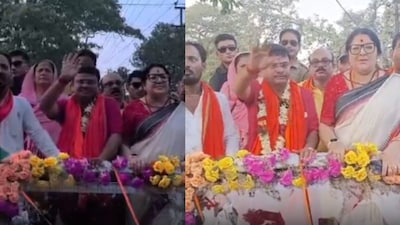 রেজিনগরে প্রচারের শেষ দিনে লকেট