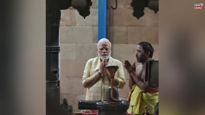 শ্রী বিনায়ক মন্দিরে পুজো দিলেন মোদি