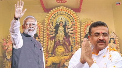 মহালয়ায় ইডেনে ড্রোনে দুর্গার আগমন