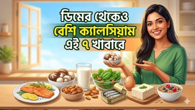 ডিম আপনার খাদ্যতালিকায় ভিটামিন ডি যোগ করতে পারে, কিন্তু অন্যান্য খাবারে এর চেয়ে অনেক বেশি ভিটামিন ডি পাওয়া যায়। এই ভিটামিন ডি-সমৃদ্ধ খাবারগুলো বেছে নিলে আরও নানা ধরনের স্বাস্থ্য উপকারিতা পাওয়া যায় এবং বয়স বাড়ার সঙ্গে সঙ্গে এটি আপনাকে সক্রিয় থাকতে সাহায্য করে। বলছেন ডায়েটিশিয়ান তথা নিউট্রিশনিস্ট ম্যারিসা মুর৷ (AI Image)
